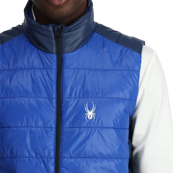 Mens Glissade Vest Electric Blue Spyder Vests