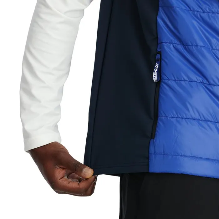 Mens Glissade Vest Electric Blue Spyder Vests
