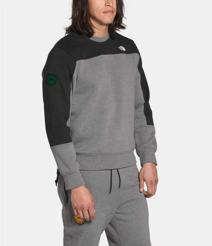 Mens Graphic Collection Pullover Tnf Medium Grey Heathertnf Black The North Face Fleece
