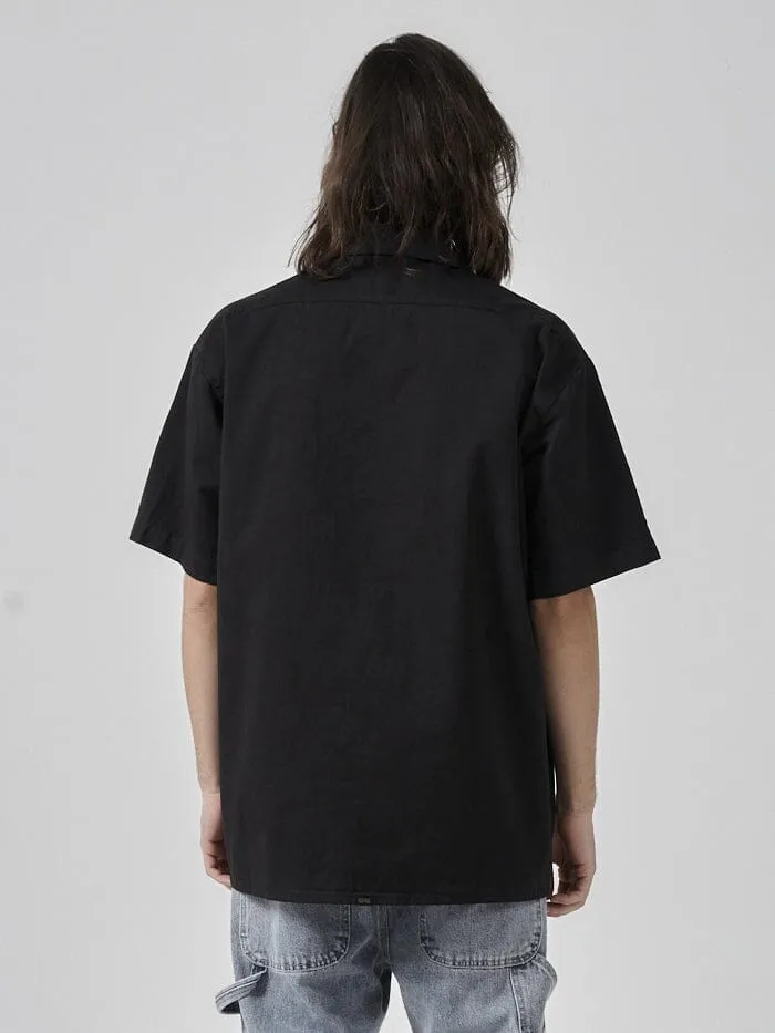 Mens Hard Yakka X Short Sleeve Work Shirt Black Thrills Shirts