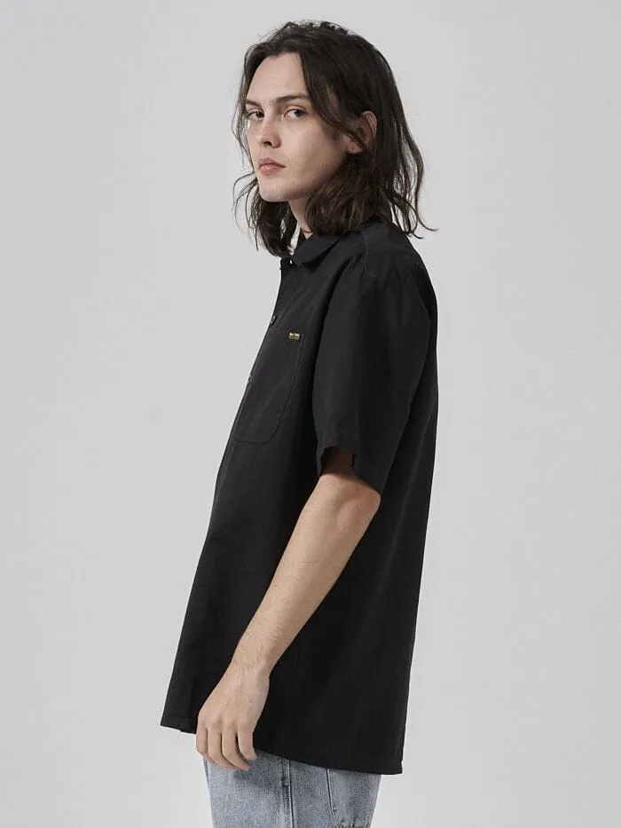 Mens Hard Yakka X Short Sleeve Work Shirt Black Thrills Shirts