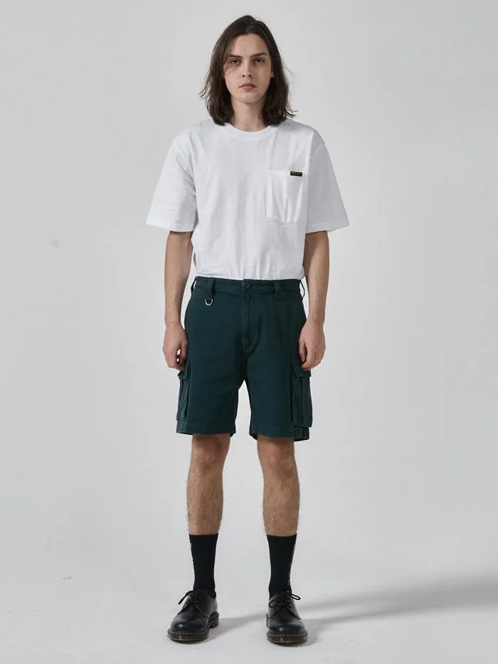 Mens Hard Yakka X Slacker Cargo Short Yakka Green Thrills Denim Shorts