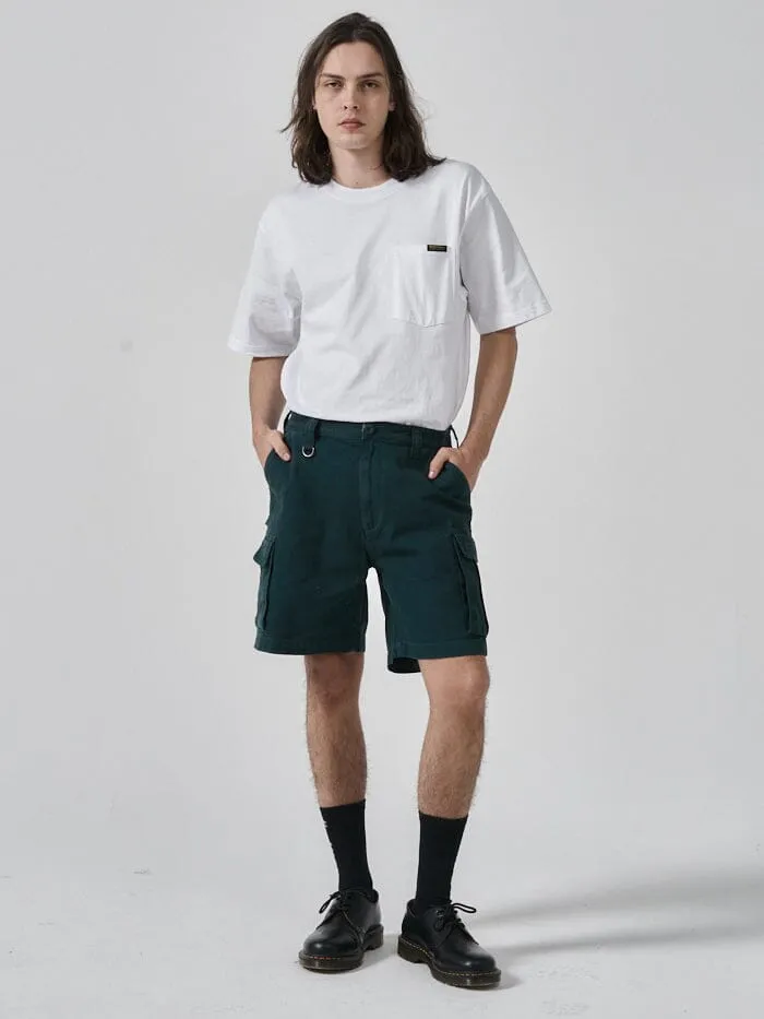 Mens Hard Yakka X Slacker Cargo Short Yakka Green Thrills Denim Shorts