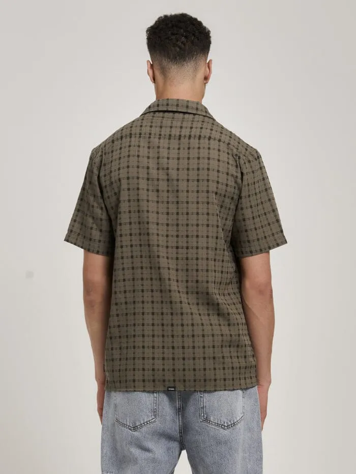 Mens Infinity Check Bowling Shirt Dune Thrills Shirts