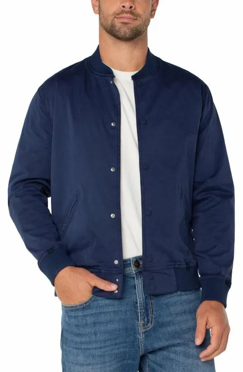 Mens Jackets and Blazers Liverpool Los Angeles Bomber Jacket Midnight