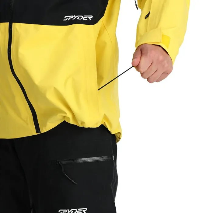 Mens Jagged Yellow Spyder Shell