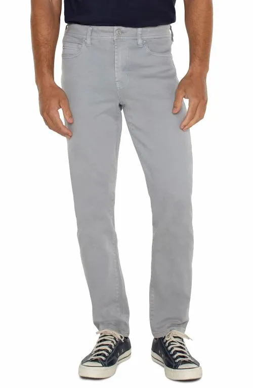 Mens Jeans Liverpool Los Angeles Regent Relaxed Straight Colored Denim Silver Mist
