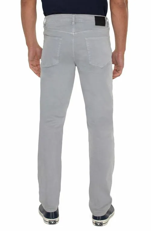 Mens Jeans Liverpool Los Angeles Regent Relaxed Straight Colored Denim Silver Mist