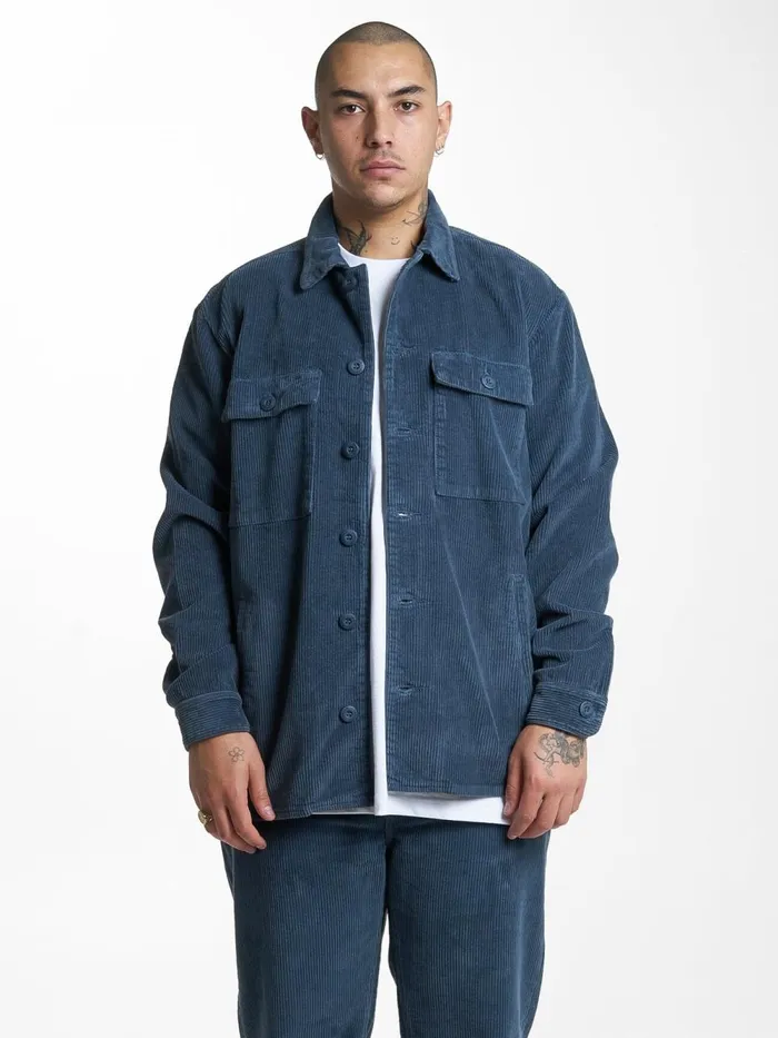 Mens Labour Overshirt New Teal Thrills Shirts