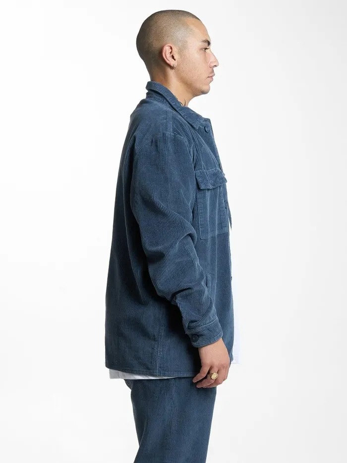 Mens Labour Overshirt New Teal Thrills Shirts