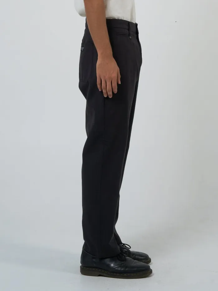 Mens Minimal Work Chino Merch Black Thrills Pants