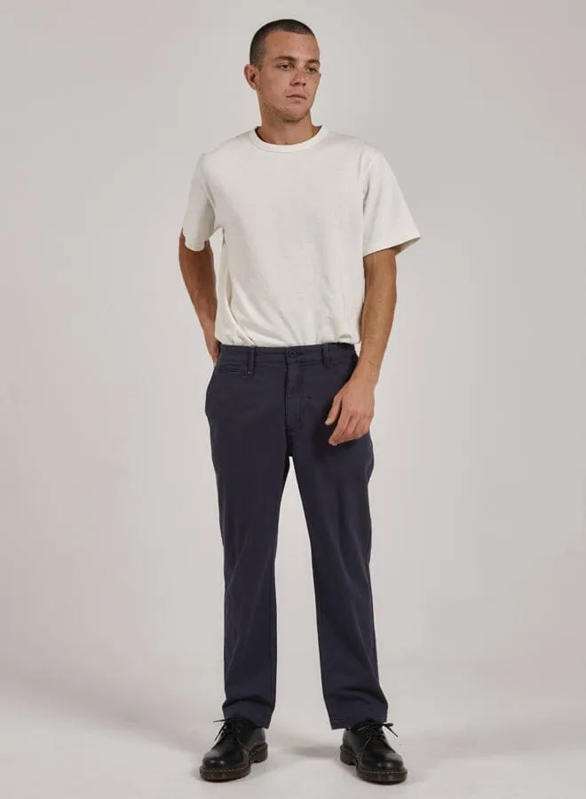 Mens Minimal Work Chino Station Navy Thrills Pants