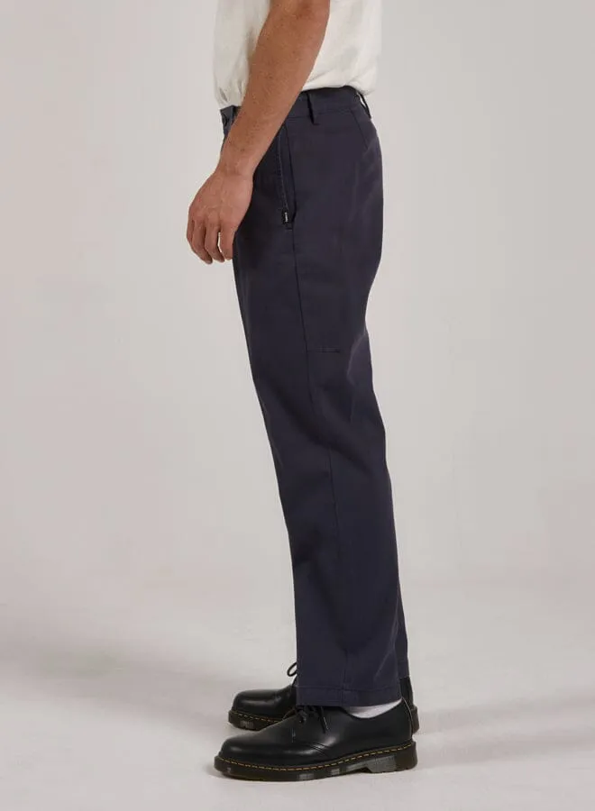 Mens Minimal Work Chino Station Navy Thrills Pants