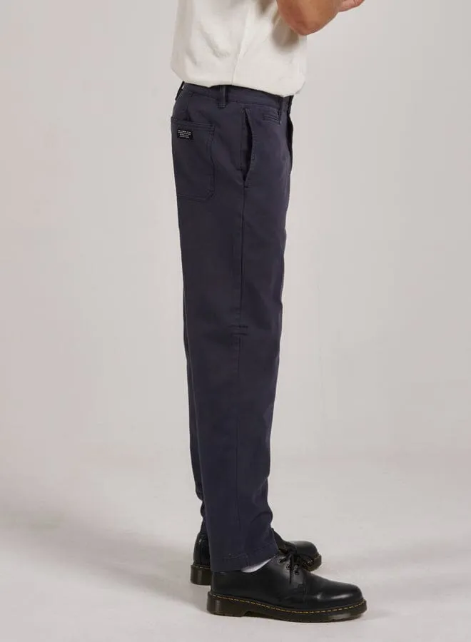 Mens Minimal Work Chino Station Navy Thrills Pants