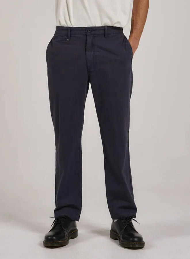 Mens Minimal Work Chino Station Navy Thrills Pants