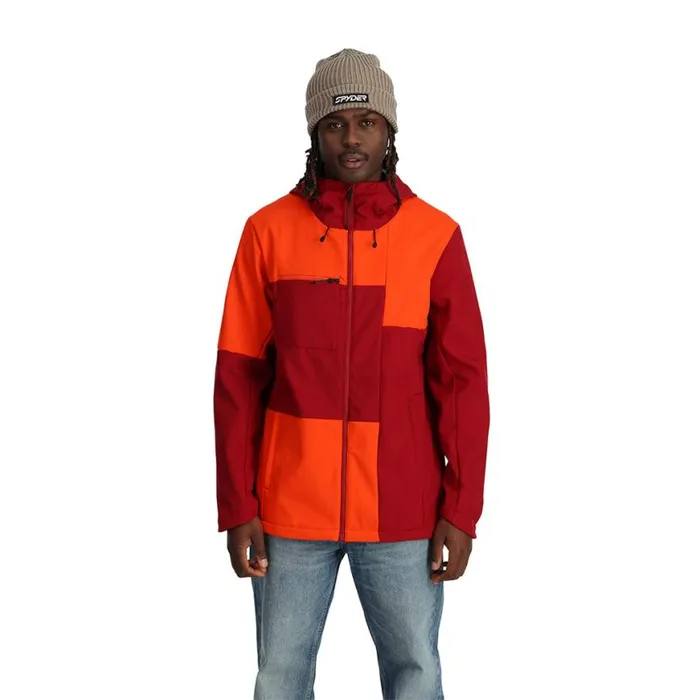 Mens Nolan Twisted Orange Spyder Shell