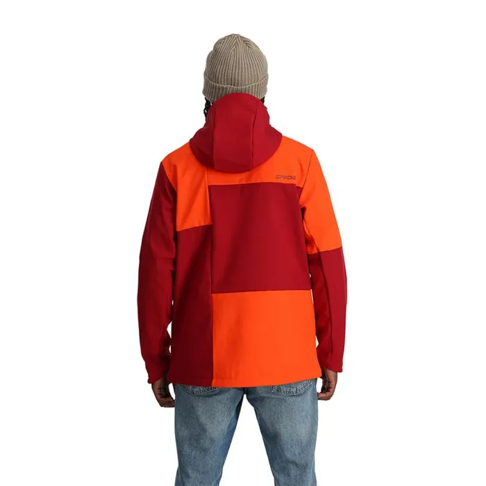 Mens Nolan Twisted Orange Spyder Shell