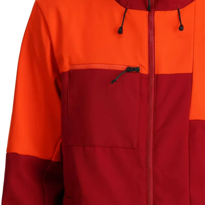 Mens Nolan Twisted Orange Spyder Shell
