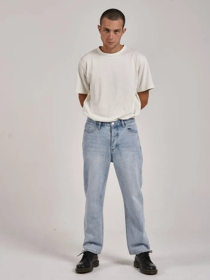 Mens Slacker Denim Jean Ash Blue Thrills Denim