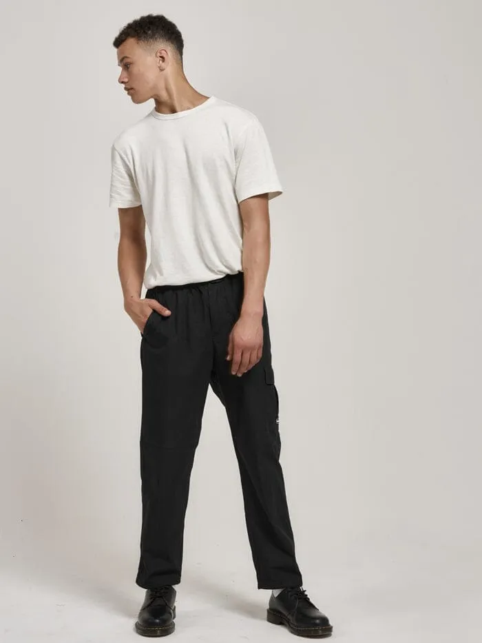 Mens Slacker League Elastic Pant Black Thrills Pants