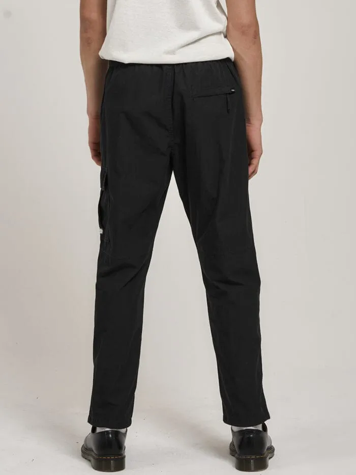 Mens Slacker League Elastic Pant Black Thrills Pants