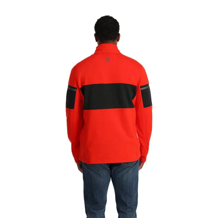 Mens Speed Fleece Half Zip Volcano Spyder Fleece