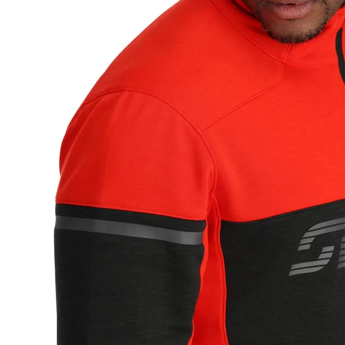 Mens Speed Fleece Half Zip Volcano Spyder Fleece