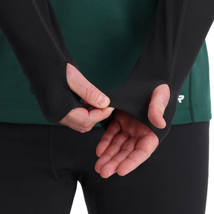 Mens Stretch Charger Crew Cypress Green Spyder Layers
