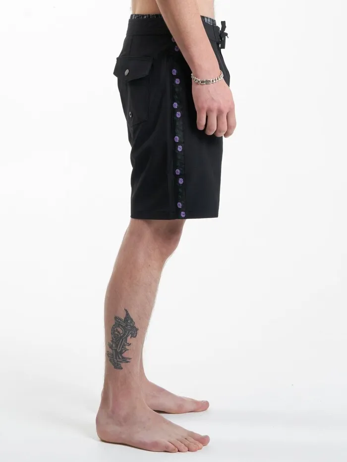 Mens Sub Rosa Boardshort Black Thrills Shorts
