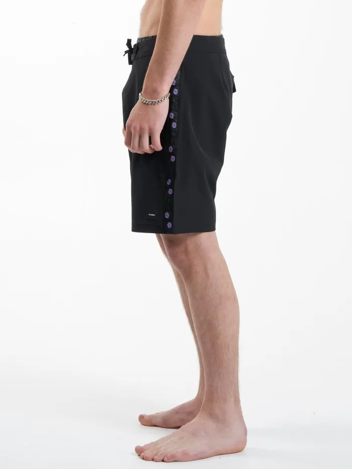 Mens Sub Rosa Boardshort Black Thrills Shorts