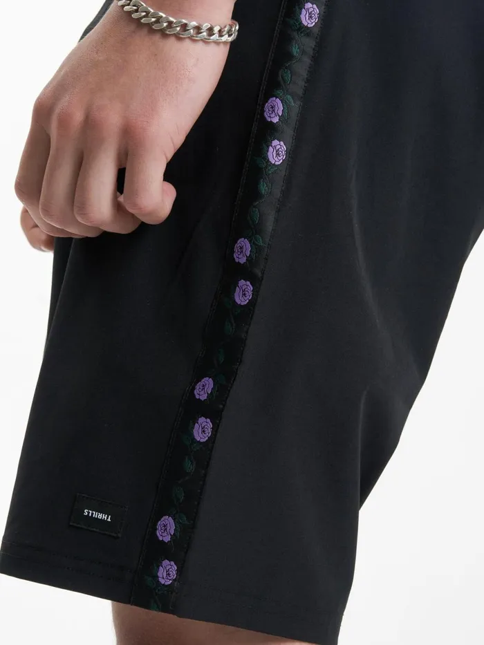 Mens Sub Rosa Boardshort Black Thrills Shorts