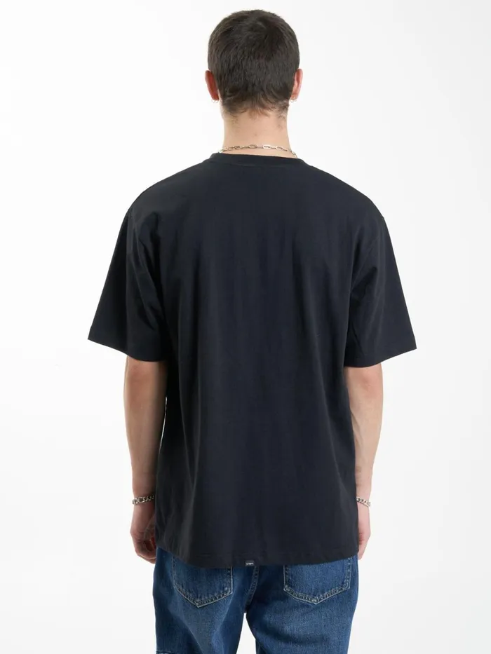 Mens Sub Rosa Oversize Fit Tee Black Thrills Tees and Tank Tops