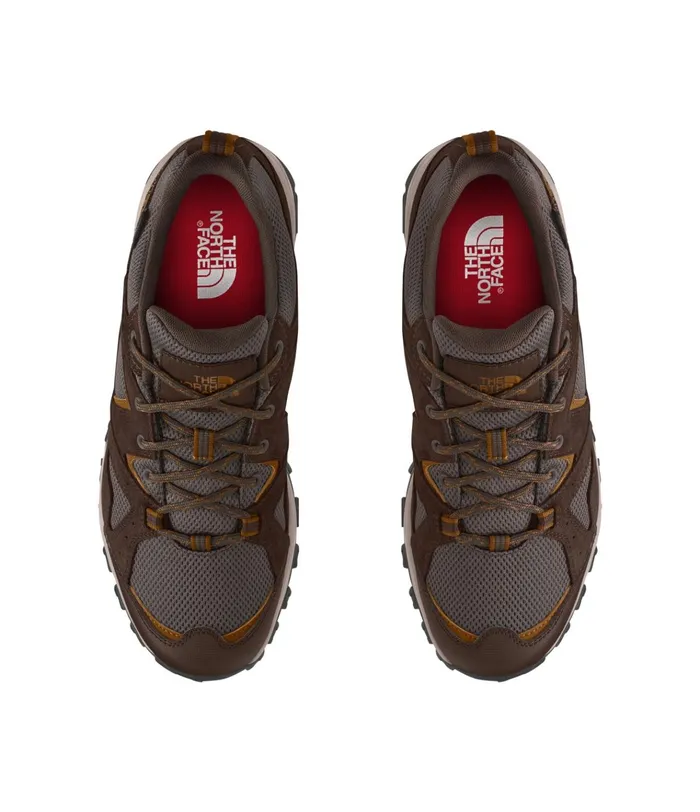 Mens Trail Edge WP Chocolate Brownmonks Robe Brown The North Face Sneakers
