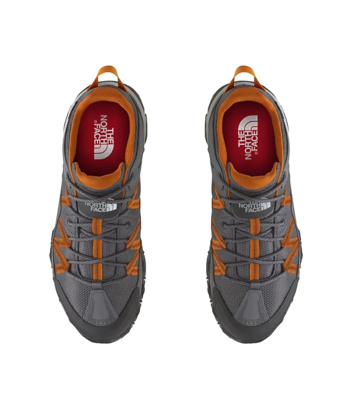 Mens Ultra 111 WP Zinc Greyburnt Orange The North Face Sneakers