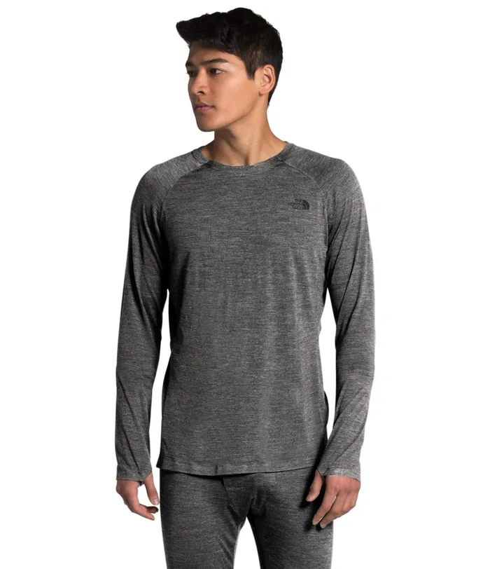 Mens UltraWarm Wool Crew Tnf Dark Grey Heather The North Face TShirts