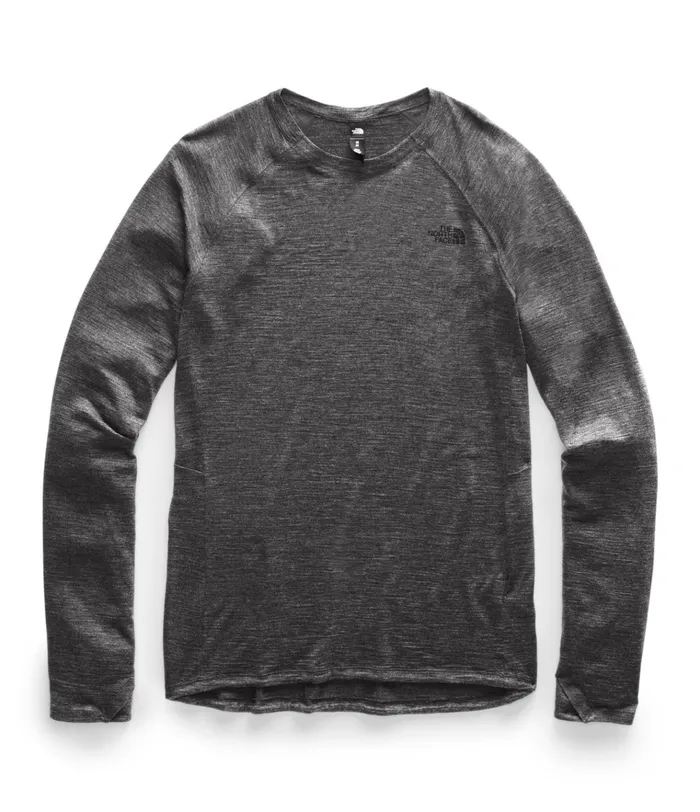 Mens UltraWarm Wool Crew Tnf Dark Grey Heather The North Face TShirts