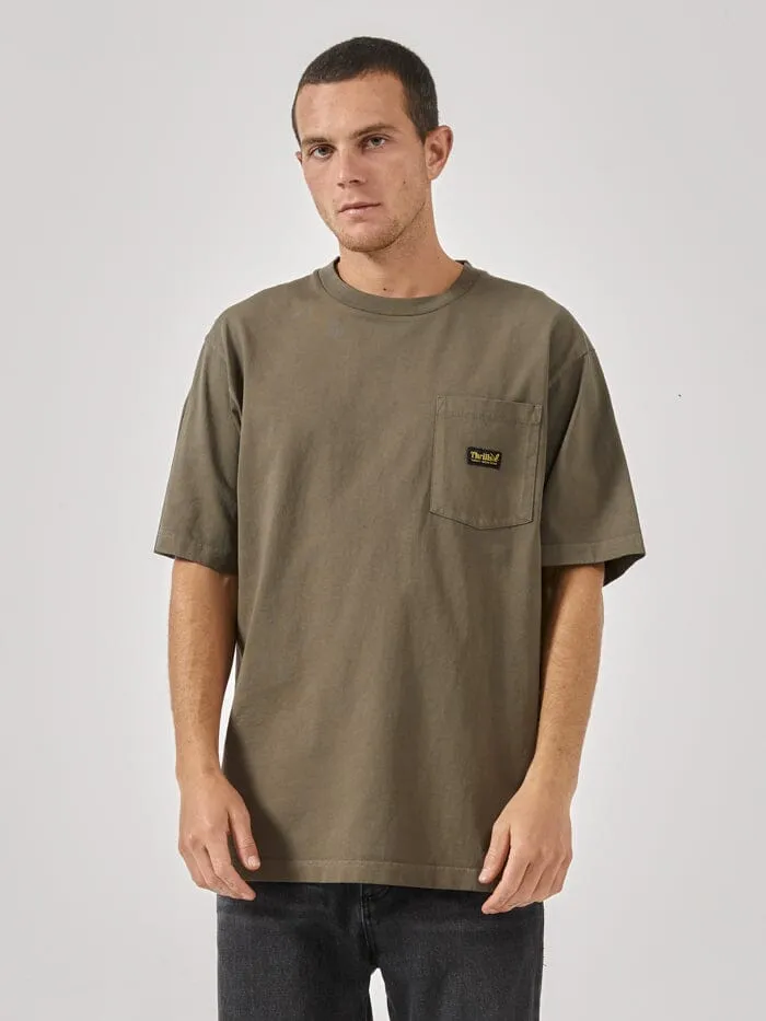 Mens Union Oversize Fit Pocket Tee Tarmac Thrills Tees and Tank Tops