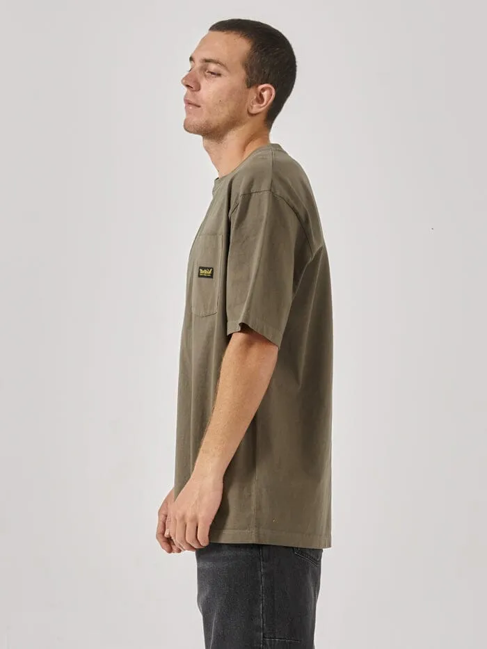 Mens Union Oversize Fit Pocket Tee Tarmac Thrills Tees and Tank Tops