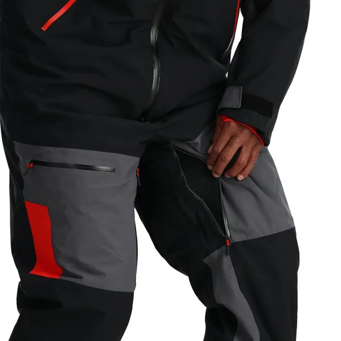 Mens Utility Snowsuit Black Spyder Snowsuits