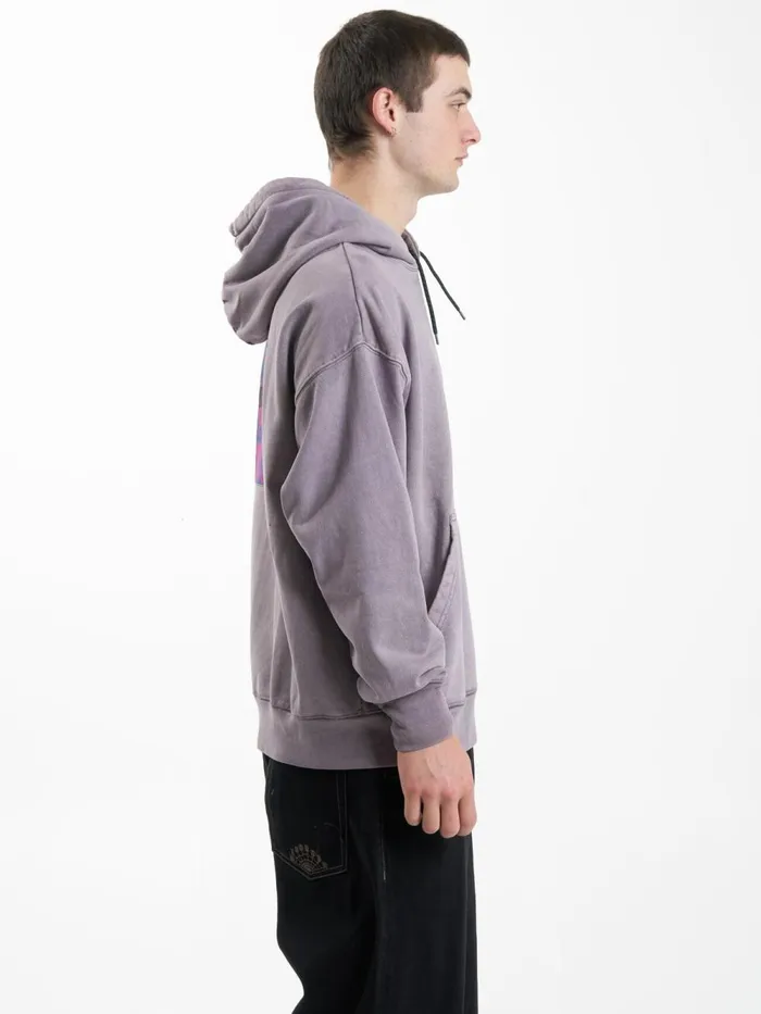 Mens Vibrations Slouch Hood Mineral Gray Thrills Sweaters and Fleece