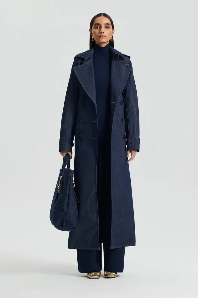 MICRO CREPE JUMPSUIT NAVY Women Knitwear Scanlan Theodore MICRO CREPE JUMPSUIT NAVY Women Knitwear Scanlan Theodore