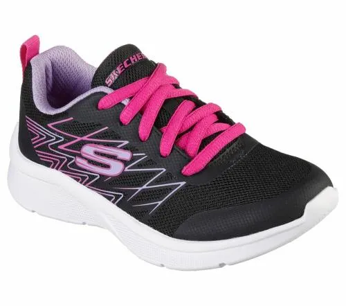 Microspec 8211 Bright Runner Black Kids SKECHERS Big Kids UK Sizes 36