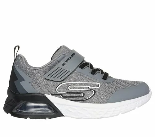 Microspec Max II 8211 Vodrox Gray Black Kids SKECHERS Big Kids UK Sizes 36