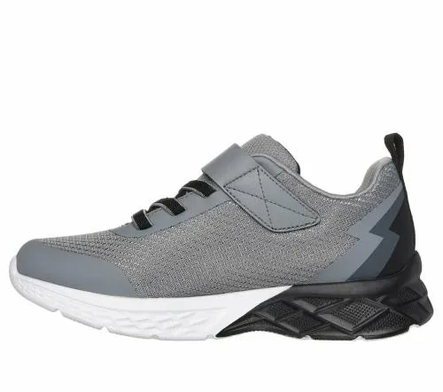 Microspec Max II 8211 Vodrox Gray Black Kids SKECHERS Big Kids UK Sizes 36