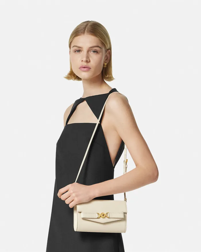 Mini Bags and Clutches Women Versace Medusa 03995 Crossbody Bag Beige