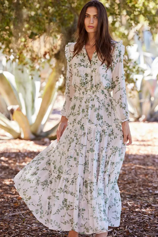 MISA Los Angeles AHREANA DRESS White Sage Botanica Women Dresses