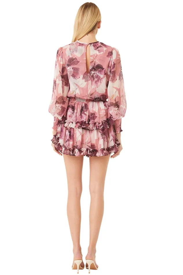 MISA Los Angeles CAMILA DRESS Flora Tropical Mix Women Dresses