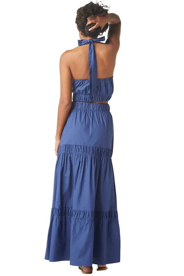 MISA Los Angeles CAMPOS SKIRT Indigo Blue Women Skirts and Shorts