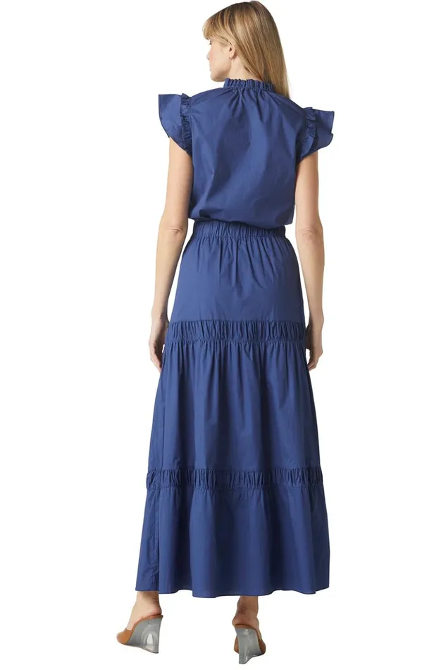 MISA Los Angeles CAMPOS SKIRT Indigo Blue Women Skirts and Shorts