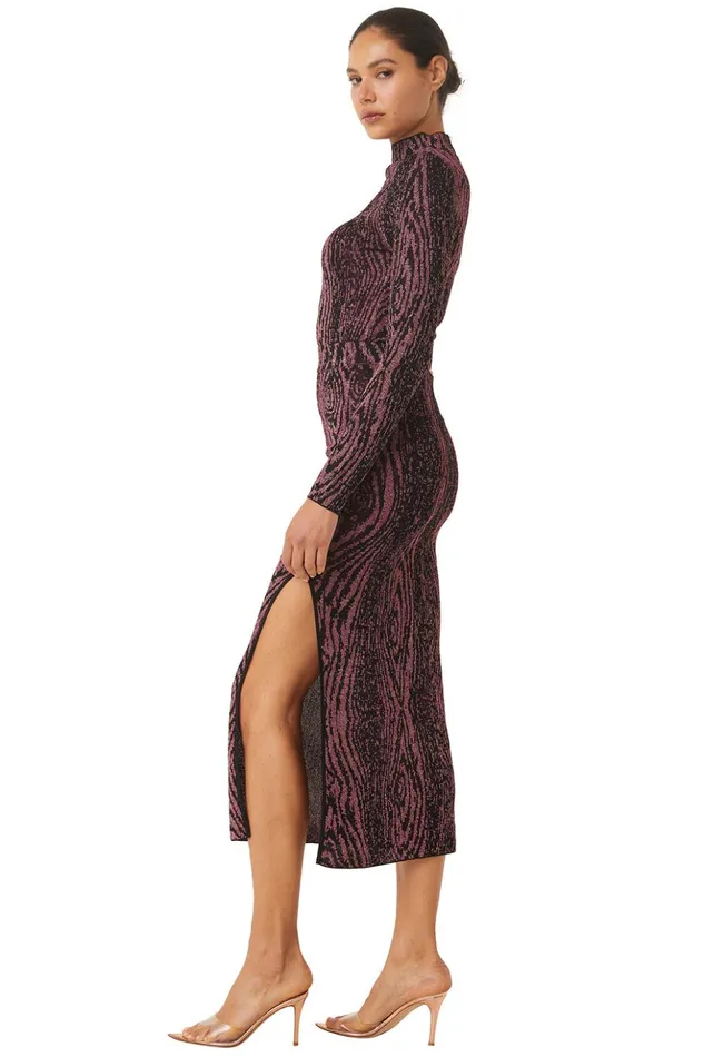 MISA Los Angeles CLARA TOP Plum Women Tops